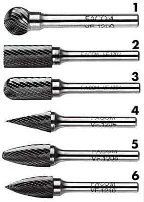 Fraise Lime Rotative FACOM VFA.610 au Carbure de Tungstène Ø 6mm