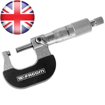 Micromètre d'Extérieur FACOM 806.C25 | Précision 1/100ème - 0-25mm