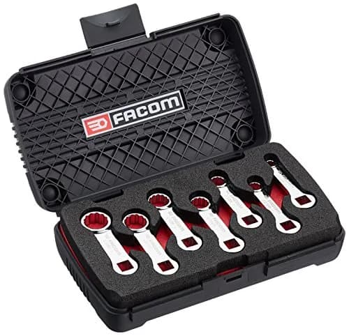 Coffret de 7 Embouts 3/8" 12 Pans en Pouces FACOM J.J7RU - Mousse