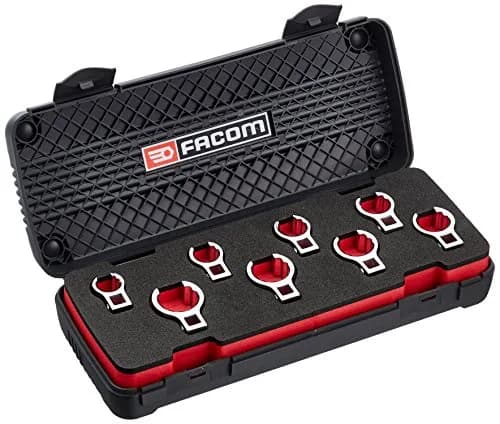 Coffret de 8 Embouts Crowfoot 3/8" FACOM J.J8FLU - Dimensions Pouces