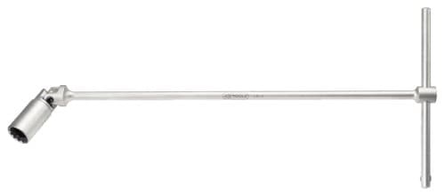 KS TOOLS 517.1131 Clé à bougie 14mm 12 pans à cardan - Longueur 500mm - Cr-V