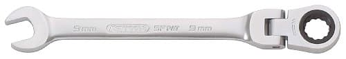 KS TOOLS 503.4718 Clé mixte à cliquet inclinable CHROMEplus 18mm 72 dents