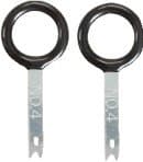 KS TOOLS 500.1378 - Set de 2 Clés d'Extraction Radio/GPS pour VAG/Skoda