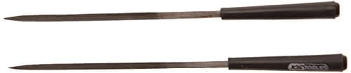 KS TOOLS 140.3056 - Lot de 2 Limes Aiguille Carrées 145mm, Section 2mm, Grain Fin