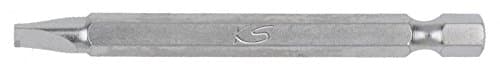 KS Tools 911.7534 Embout Fente 4mm - Attachement 1/4" E 6,3 - L.75mm - Acier S2