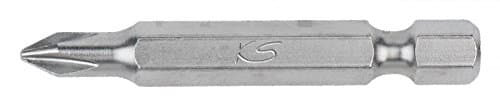 Embout KS TOOLS PH2 50mm - Acier S2 Nickelé - Entraînement E 6,3 DIN 3126