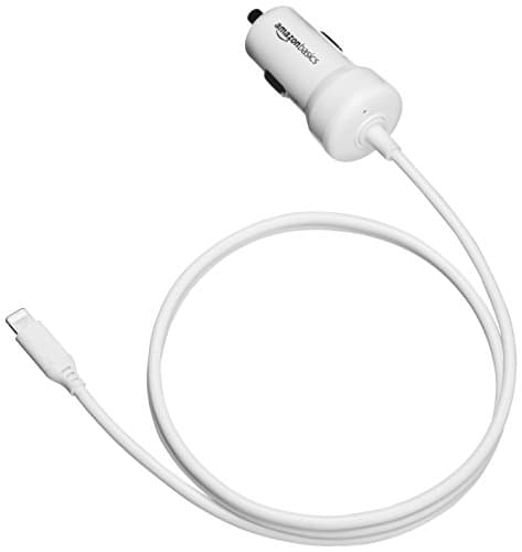 Chargeur Allume-Cigare MFi 12-24V / 5V 2.4A - Câble Lightning 910mm Intégré