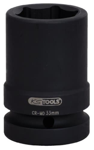 KS TOOLS 515.2133 - Douille à chocs 1" 6 pans 33mm - Longueur 76mm - DIN 3121
