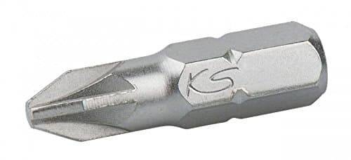 KS TOOLS 911.2222 Embout Pozidriv PZ2 L.25mm - Acier S2 Nickelé - DIN 3126 C 6,3