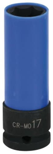 KS TOOLS 1/2" Douille Impact 17mm Chrome-Molybdène - Gainée ABS - DIN 3121