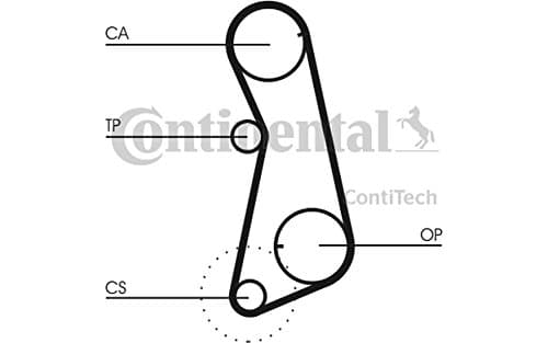 Kit Distribution Continental ContiTech CT637K1 - Profil HNBR Haute Résistance