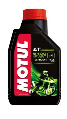 Motul 5100 4T 15W50 Technosynthese Ester - Lubrifiant Haute Viscosité - 1L
