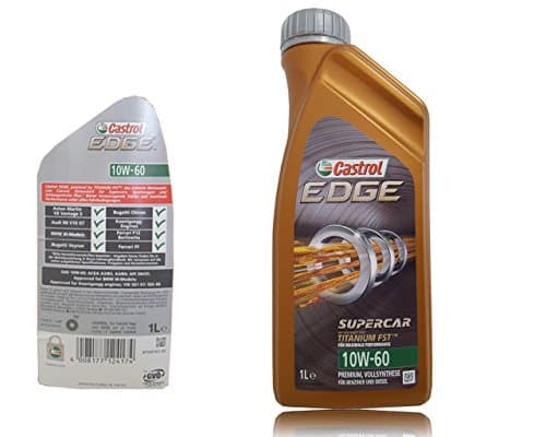 Castrol EDGE Supercar 10W-60 - Lubrifiant 100% Synthèse Technologie Fluid TITANIUM