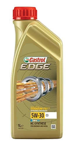 Castrol EDGE 5W-30 C3 - Lubrifiant de Synthèse Titane FST - Norme ACEA C3 - 1L