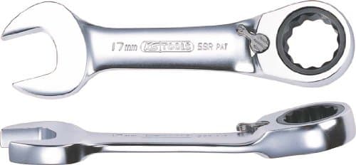 KS TOOLS 503.4638-E Clé Mixte à Cliquet GEARplus 15mm Extra-Courte 72 Dents