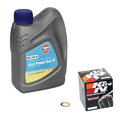 Kit Entretien Gulf Power Trac 10W-40 pour Suzuki DR 125 SE (1995-2000)