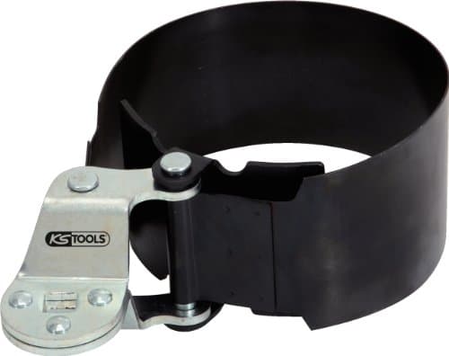 KS TOOLS 455.0052 Clé à filtre à bande acier Ø130-143mm - Carré 1/2" DIN 3120