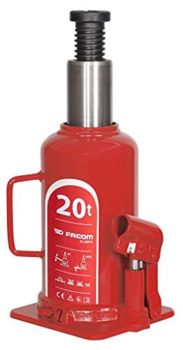 Cric Bouteille FACOM DL.20BTA - Capacité 20 Tonnes - Base Soudée Haute Résistance