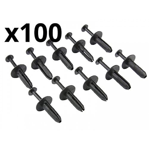Twowinds N90359101 - 100x Rivets à Expansion PA6.6 Ø6mm pour BMW/Opel/VAG