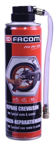 FACOM 006091 Répare-Crevaison Moto 250ml (Net) - Pneu jusqu'à 190mm
