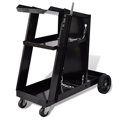 Chariot de Soudage Professionnel 3 Niveaux - Acier DC01 - Charge 40kg - vidaXL