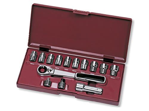 Coffret KRAFTWERK 4012 GearRatchet - Jeu de 14 Douilles Traversantes Go-Thru