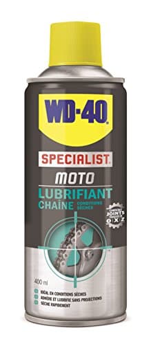 Lubrifiant Chaîne WD-40 Specialist Moto Conditions Sèches - 400ml - PTFE-based