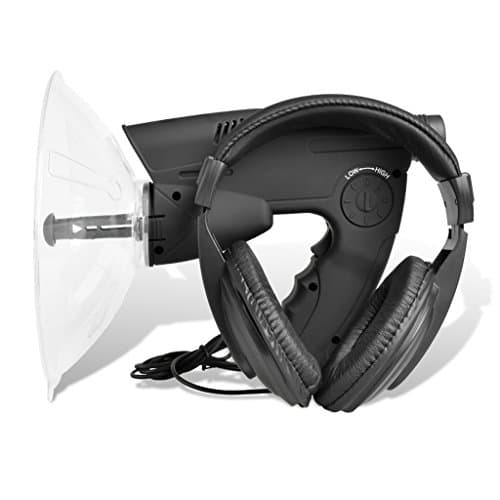 Microphone Parabolique Directionnel VidaXL 50414 - Zoom 8x - Portée 100m