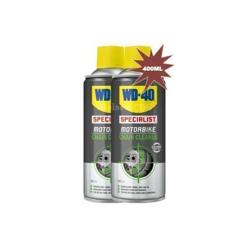 Pack WD-40 Specialist Moto Nettoyant Chaîne Haute Performance - 2 x 400ml