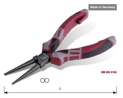 Pince Kraftwerk HIGHTECH3C 4278-160 à Becs Demi-Ronds 160mm - Finition Titanium