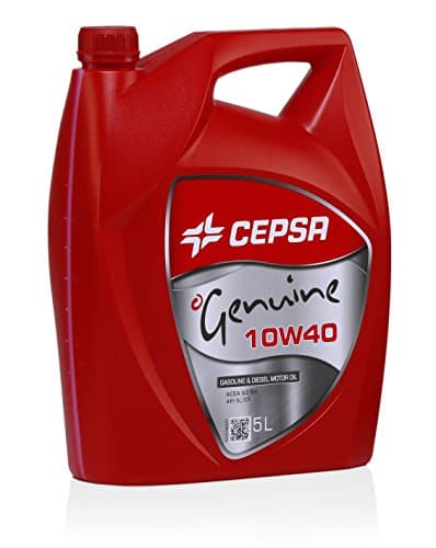 CEPSA Genuine 10W40 - Lubrifiant Semi-Synthétique ACEA A3/B4 & API SL/CF - 5L