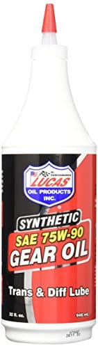Lucas Oil 10047 SAE 75W-90 Synthetic Gear Oil - API GL-5 / MT-1 - 946ml