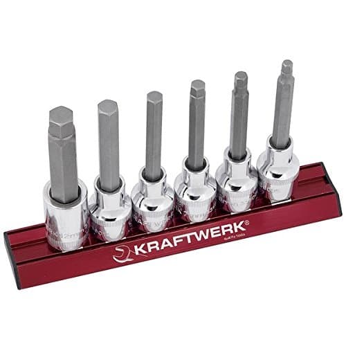 Jeu de 6 Douilles Tournevis 1/2" Hex S2 Kraftwerk 336099 - Rail Magalu