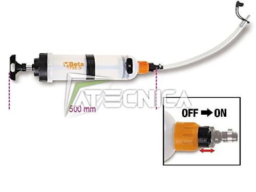 Seringue de Transfert Beta 1756D 1500ml - Double Joint NBR & Corps Polypropylène