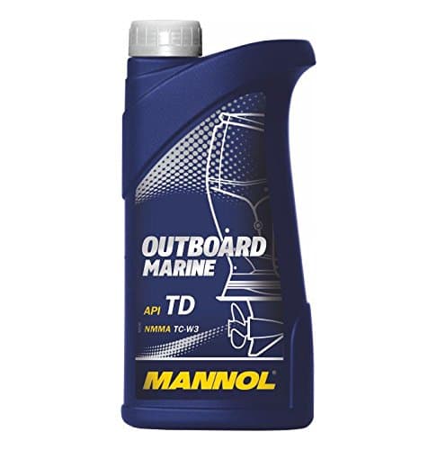 MANNOL Outboard Marine API TD - Huile Moteur 2T Synthétique - NMMA TC-W3 - 1L