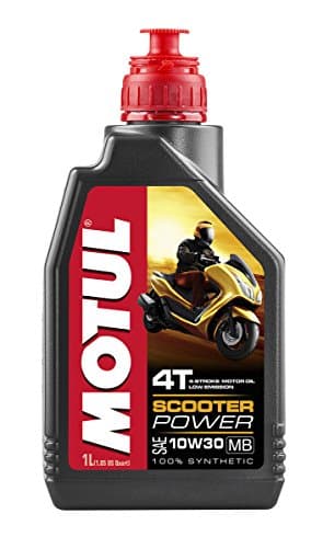 MOTUL Scooter Power 4T 10W30 - Lubrifiant 100% Synthèse - JASO MB - 1L