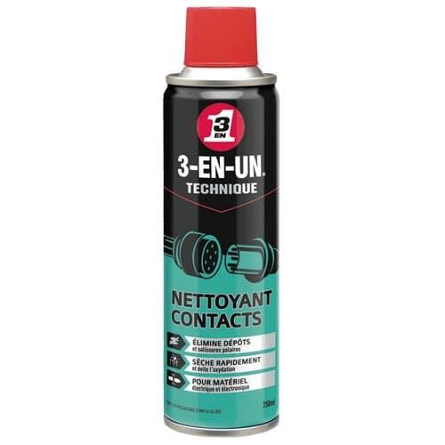Nettoyant Contacts 3-EN-UN TECHNIQUE 250ml - Solvant Diélectrique Haute Pureté