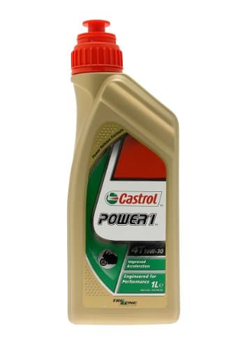Castrol Power 1 4T 10W-30 - Lubrifiant 100% Synthétique Technologie Trizone - 1L