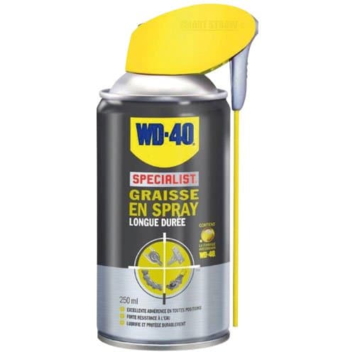 Graisse en Spray WD-40 Specialist Longue Durée - Gel Adhérant -20°C/+115°C - 250ml