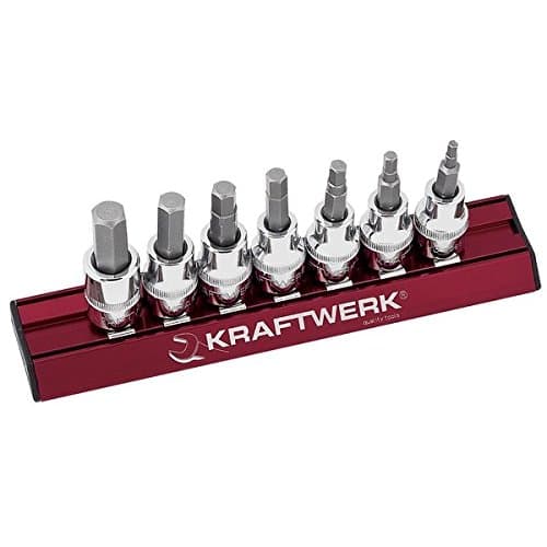 Jeu de 7 Douilles 3/8" Hexagonales SAE Kraftwerk 206599 - Rail Magalu S2