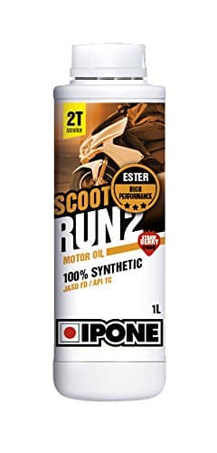 IPONE SCOOT RUN 2 - Huile 100% Synthèse Ester pour Moteurs 2T Haute Performance