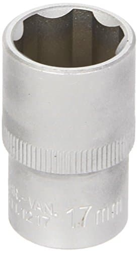 Douille 1/2" KS TOOLS F6 - 17mm - Acier Chrome-Vanadium - DIN 3124 / ISO 2725-1