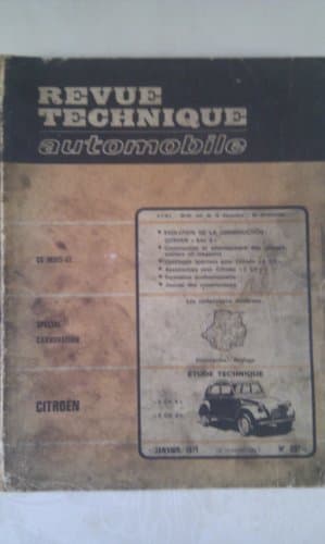 RTA Citroën 2 CV 4 - 2 CV 6 - Spécial - Fourgonnette 250/400 (1971-1987)