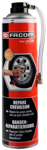 Bombe Anti-Crevaison FACOM 006083 - 600ml - Pneus >175mm - Compatible Azote