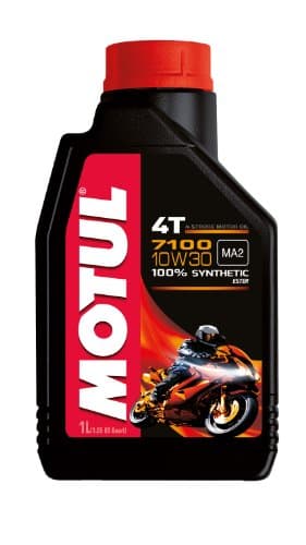 Motul 7100 4T 10W30 - Lubrifiant 100% Synthèse Ester - Norme API SN - 1L