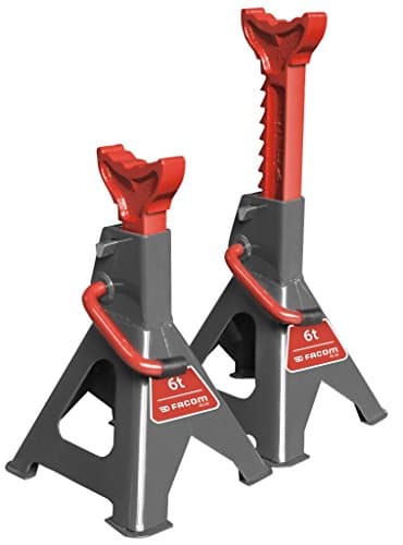 Paire de Chandelles Facom DL.C6 - 6 Tonnes - Crémaillère à Verrouillage Double