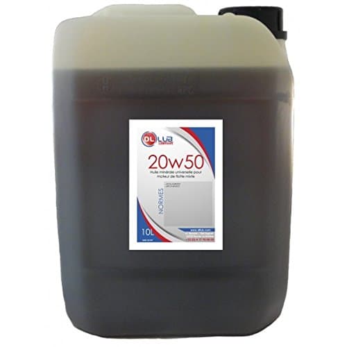 DLLUB SAE 20W50 - Huile Minérale Multigrade Flotte Mixte - ACEA E2/API CG-4 - 10L