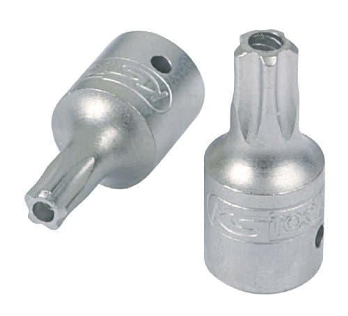 Douille KS TOOLS 911.1476-E 1/4" 5 Pans Percé TS30 - Acier Chrome-Vanadium