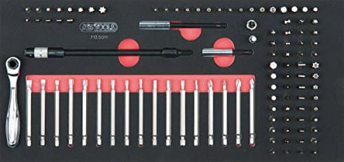 KS TOOLS 713.5011 Module de Vissage 100 Pièces - Insert Mousse 1/3 - Acier S2