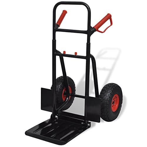 Diable Télescopique Acier 200kg - Structure Tubulaire Renforcée et Roues Increvables